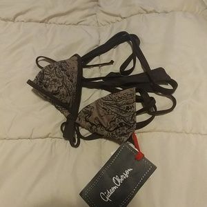 NWT Gidon Oberson brown Swimsuit top